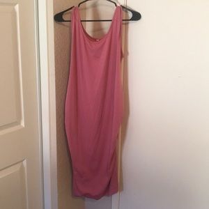 MATERNITY. Rose pink tank top dress. Size XL